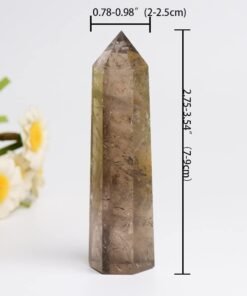 Smoky Quartz Crystal Tower – 6-Faceted Healing Wand