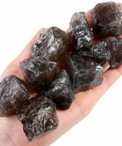 YATOJUZI 1LB Natural Raw Smoky Quartz Rough Crystals