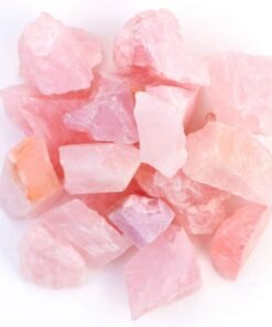 FIREBOOMOON 2lb Rough Rose Quartz for Tumbling Cabbing