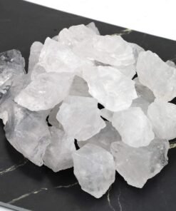 2lb Raw Clear Quartz Crystals for Tumbling
