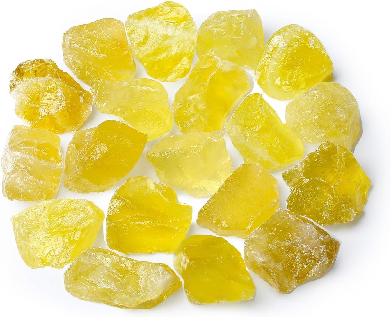 ZHIYUXI 1lb Natural Citrine Rough Raw Crystal Stones