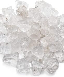 Top Plaza Bulk Raw Clear Quartz Healing Crystals, 0.5lb
