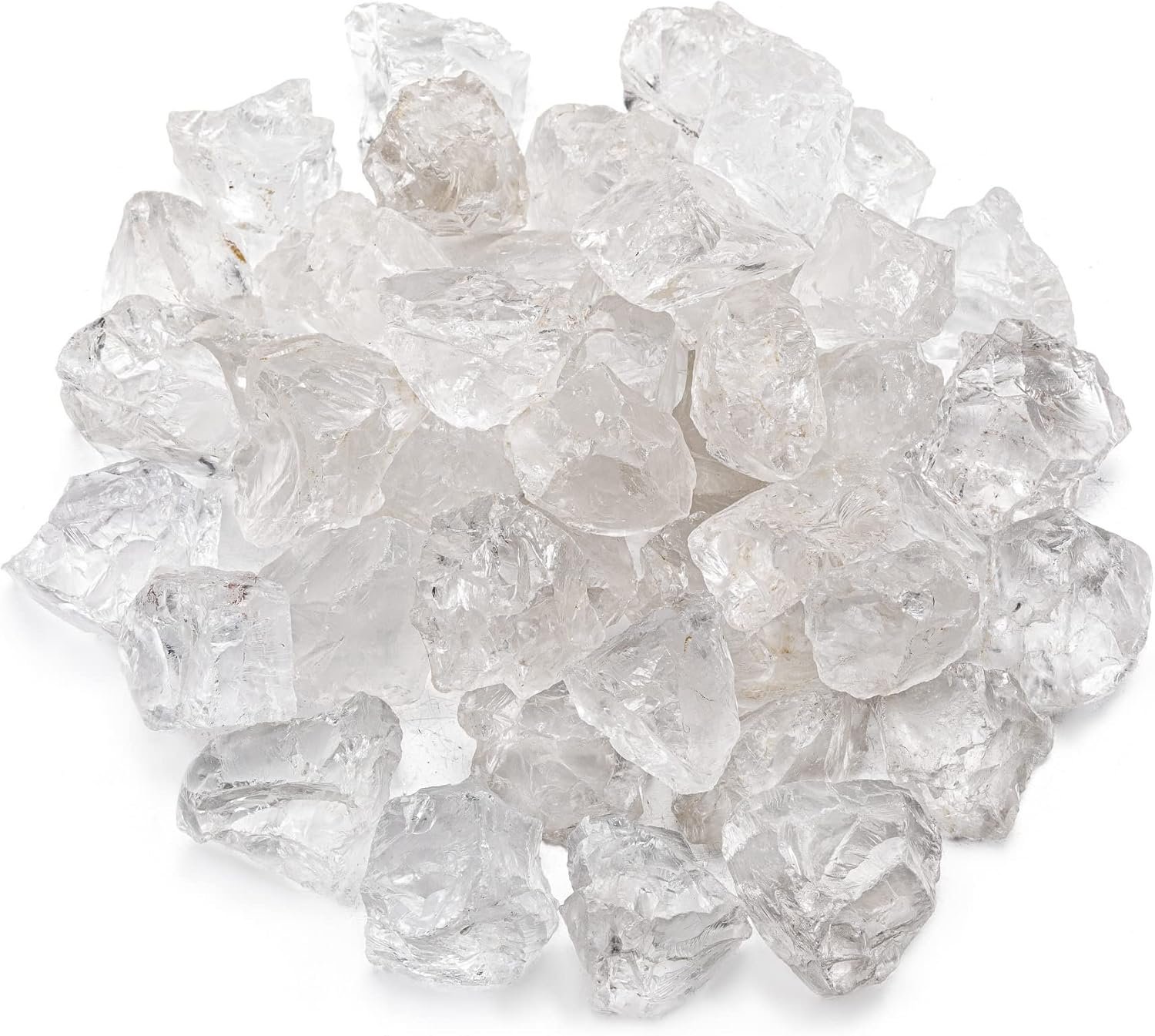 Top Plaza Bulk Raw Clear Quartz Healing Crystals, 0.5lb