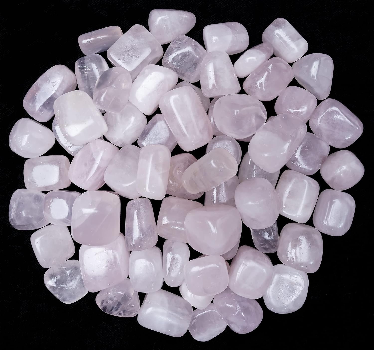 ZAICUS 1lb Rose Quartz Tumbled Polished Healing Stones