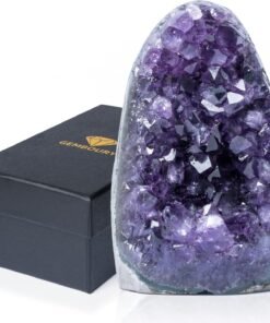 Natural AA Amethyst Geode Healing Crystal, 0.5-1 lb
