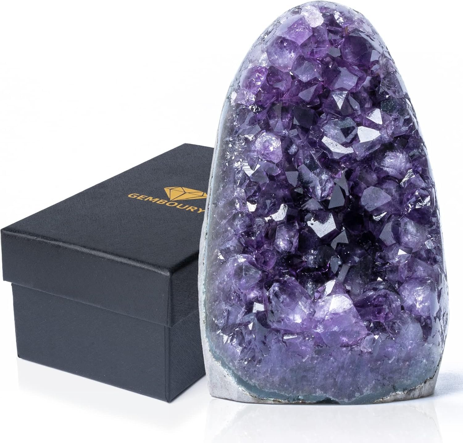 Natural AA Amethyst Geode Healing Crystal, 0.5-1 lb