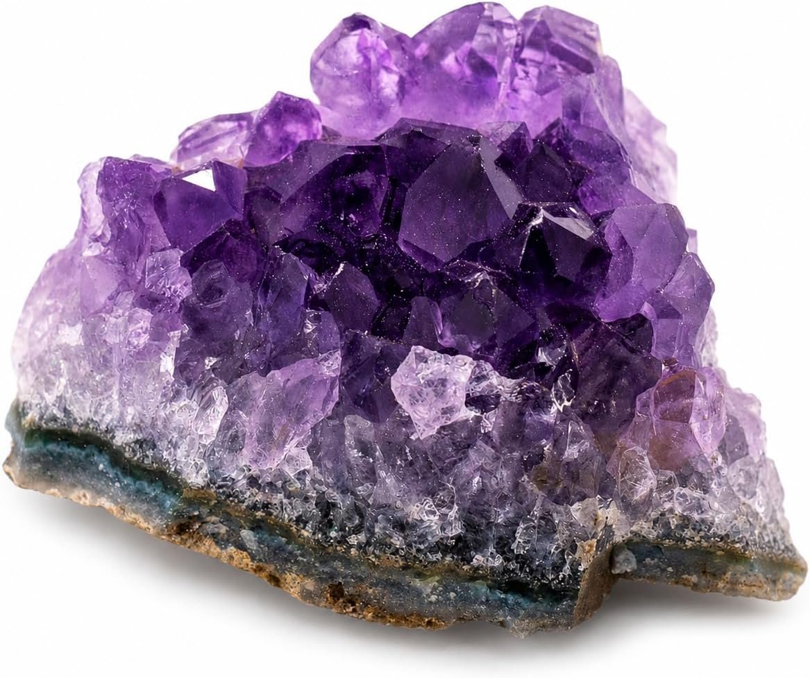 TruEnergy Amethyst Druzy Crystal Cluster – Natural Healing Geode