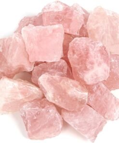 1.1lb Bulk Raw Natural Rose Quartz Rough Stones
