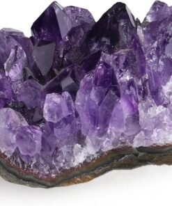 ZHIYUXI Raw Amethyst Crystal Cluster Geode Gemstones