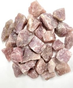 1/2 LB Lavender Rose Quartz Rough Stones Bulk