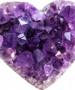 TruEnergy Amethyst Heart Crystal Cluster – Natural Healing Gift