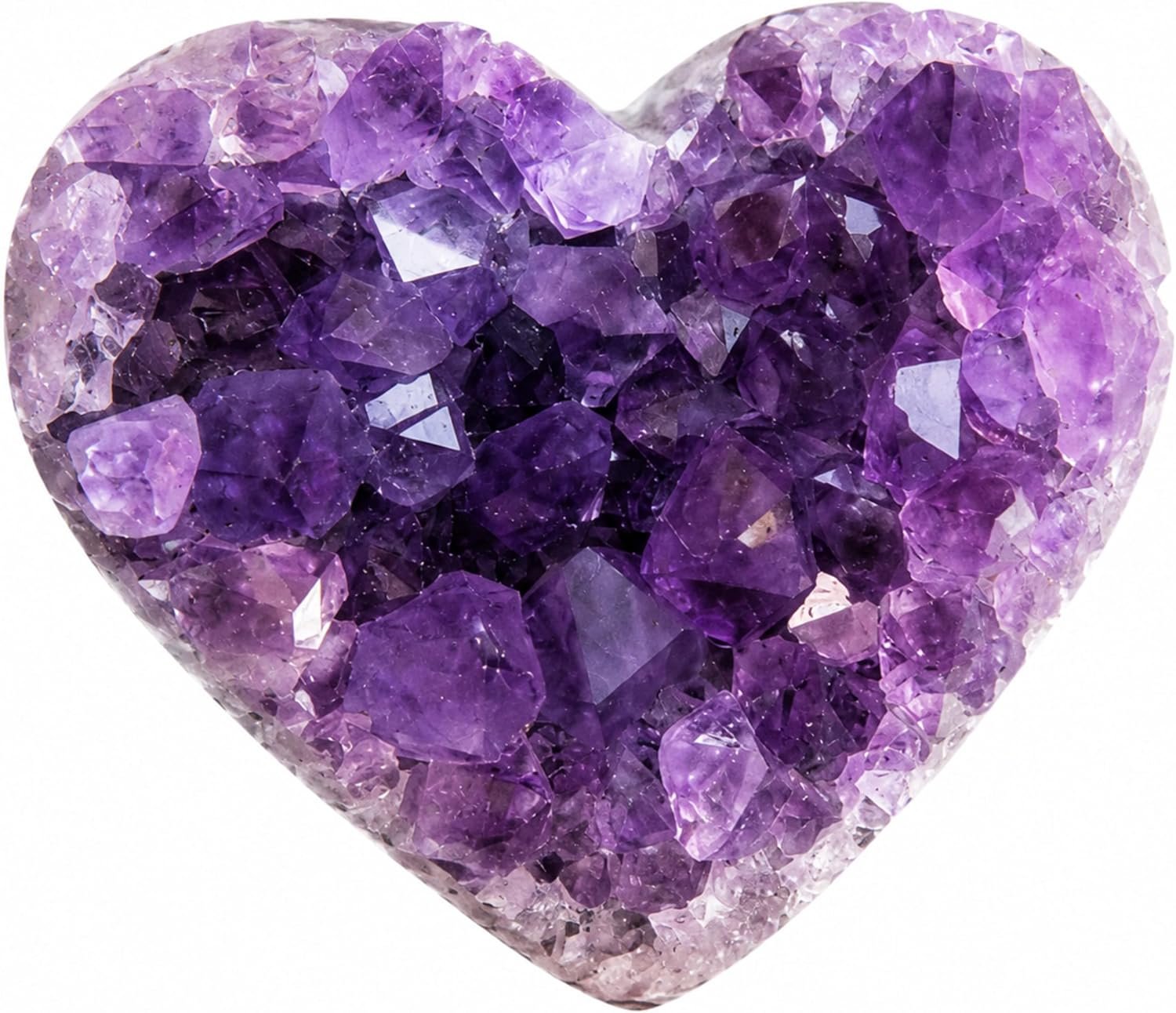 TruEnergy Amethyst Heart Crystal Cluster – Natural Healing Gift