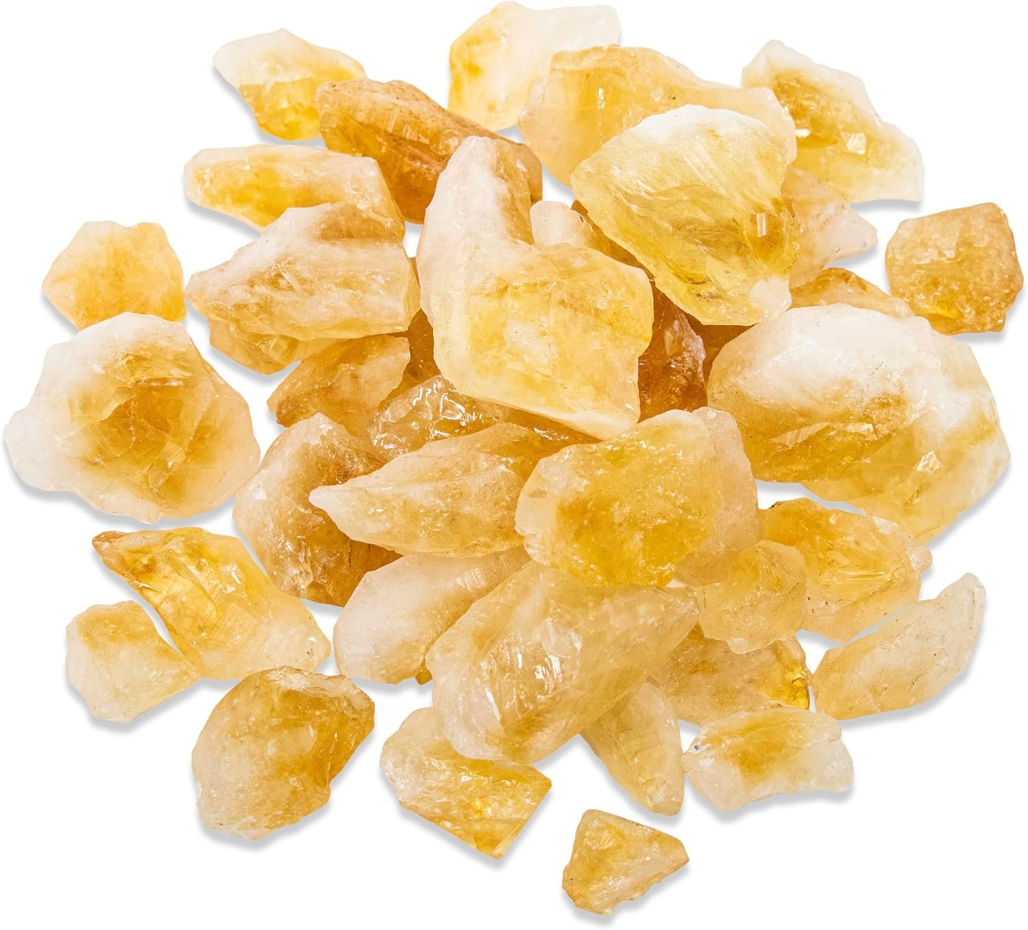 1/2 lb Natural Citrine Rough Stones Bulk