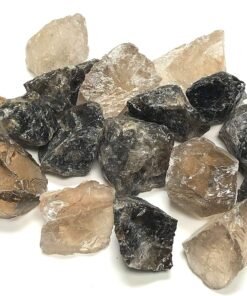 Raw Smoky Quartz Stones, 1 lb Velvet Bag