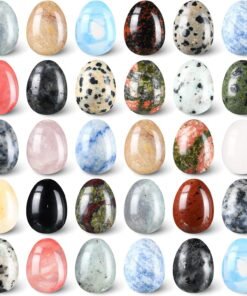 Nuenen 30 Pcs Classic Crystal Egg Worry Stones