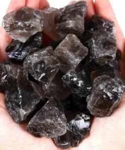 QINJIEJIE Natural Raw Smoky Quartz Crystal Stones