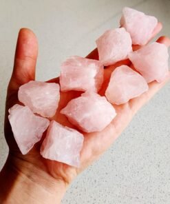 Luckeeper 0.5lb Raw Rose Quartz Rough Healing Crystals