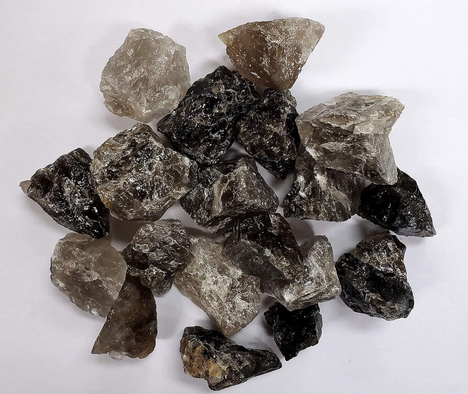 1/2 LB Raw Smoky Quartz Rough Crystal Stones