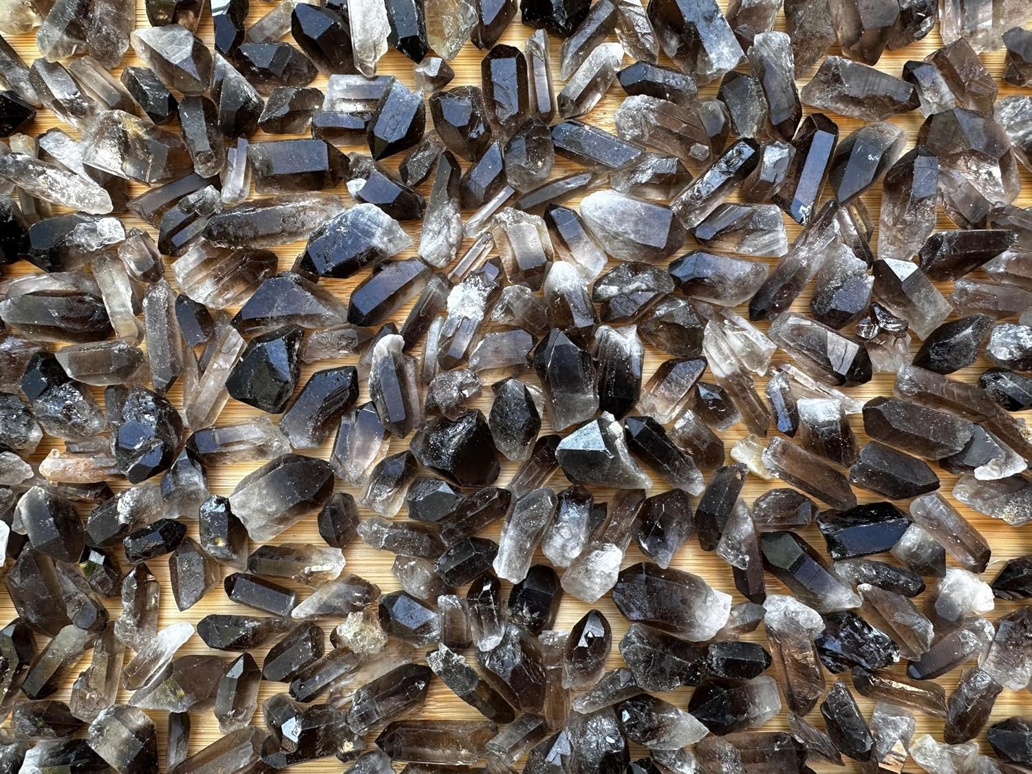 GAF Treasures Natural Smoky Quartz Points, 0.25 lb